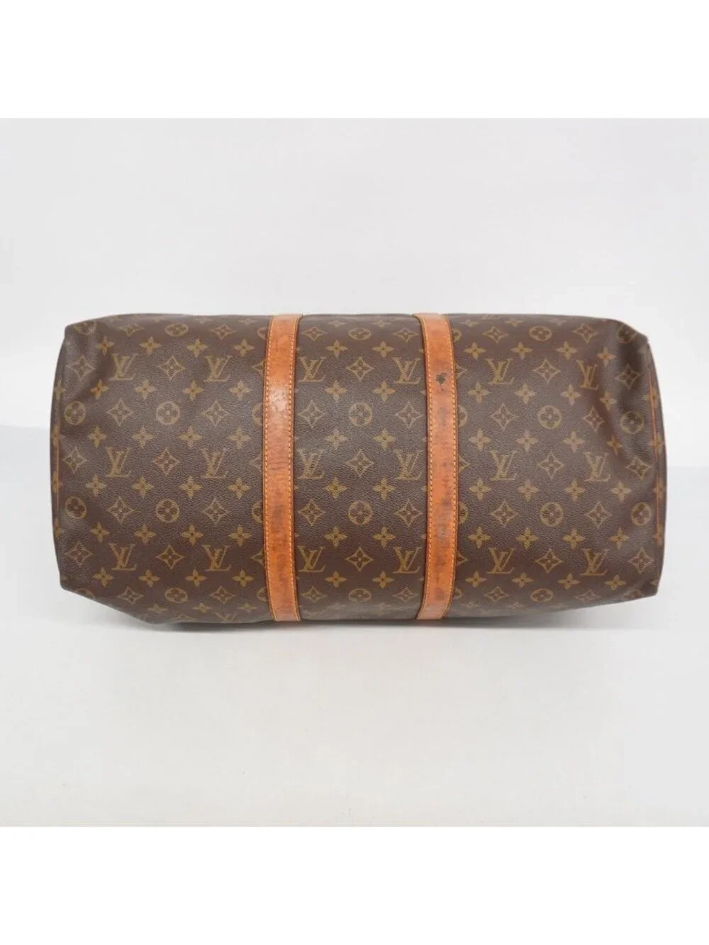 Louis Vuitton Boston Bag Monogram Keepall 50 Brown